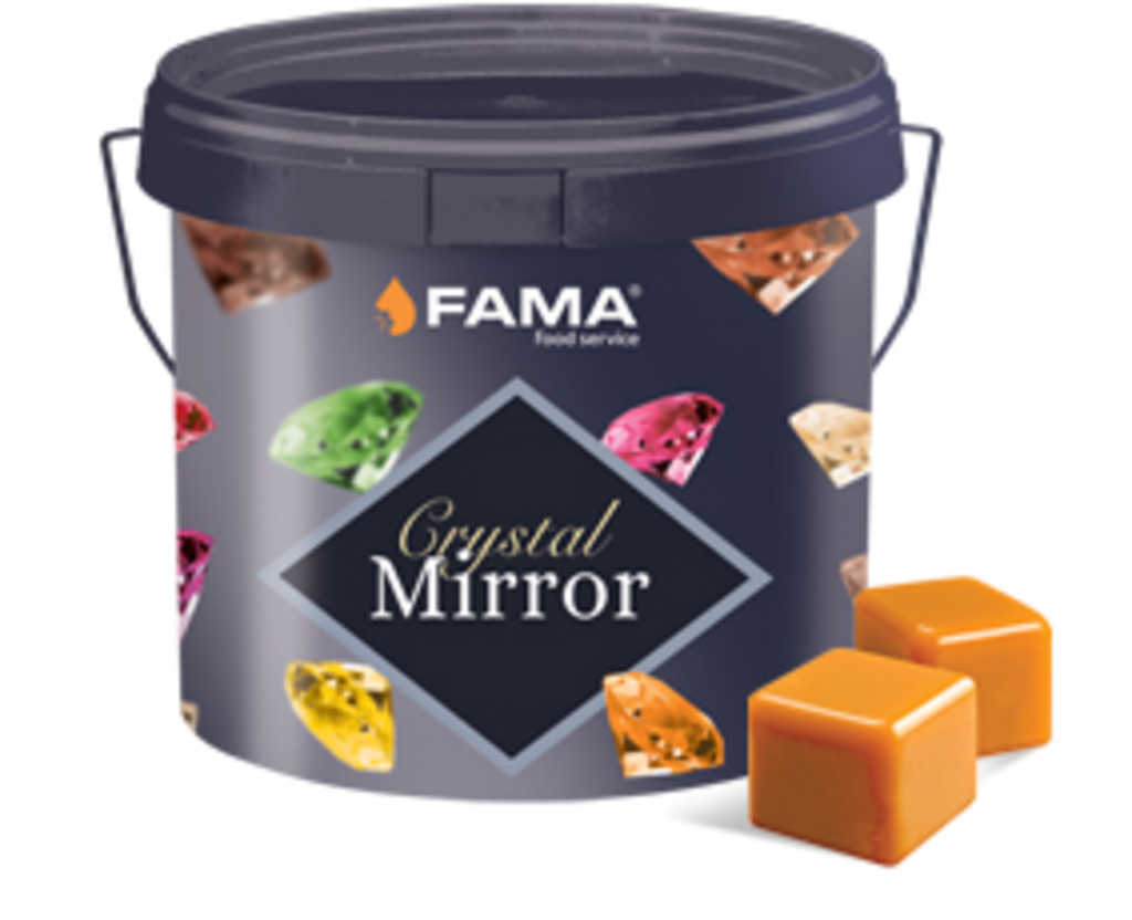 Ζελέδες Γέμισης Crystal Mirror Caramel 4kg Fama Food Service